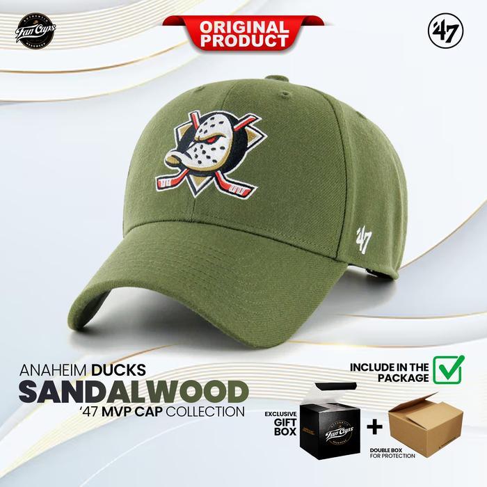 Topi 47 Original Nhl Anaheim Ducks Mvp Warna Sandalwood Free Gift Box Terbaru 