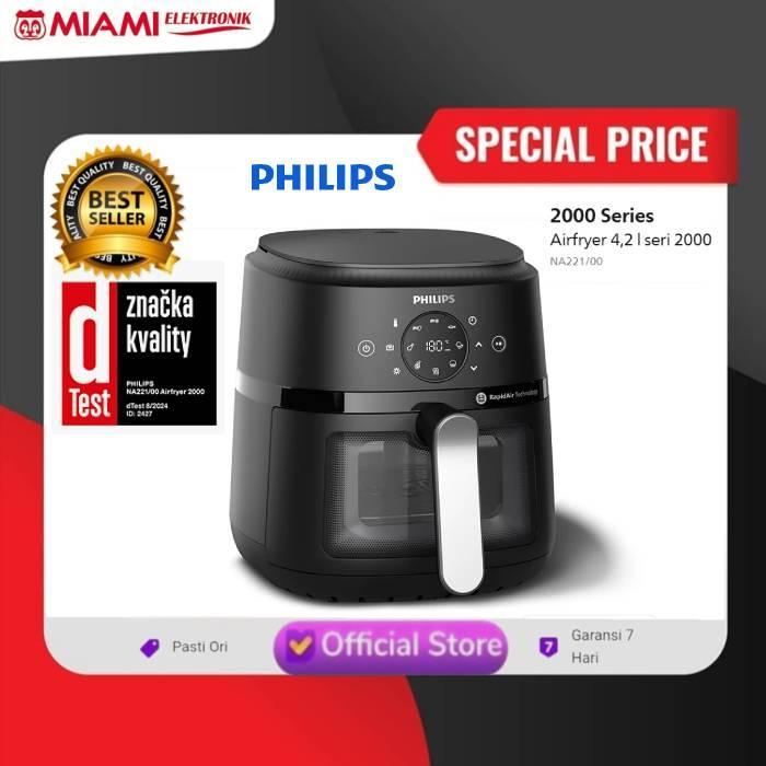 Philips Air Fryer series 2000 NA221/00 kapasitas 4.2L / Air Fryer Philips NA221