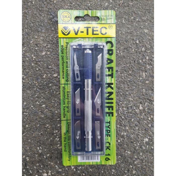 Terlaris Craft Knife V-Tec CK 16 / Vtec Pisau Cutter Ukir CK-16 SALE