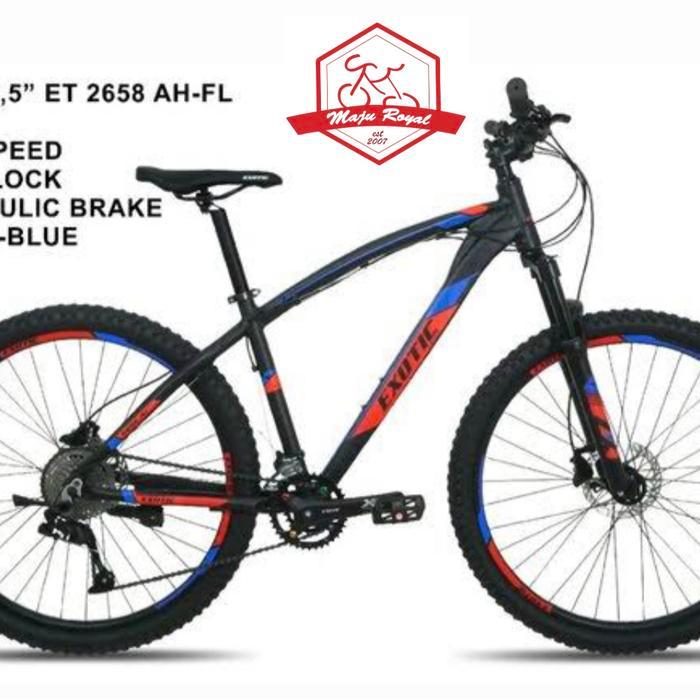 Mtb 27.5 Exotic ET 2658 AH FL Alloy 18 Speed Hidrolik - BLACK BLUE