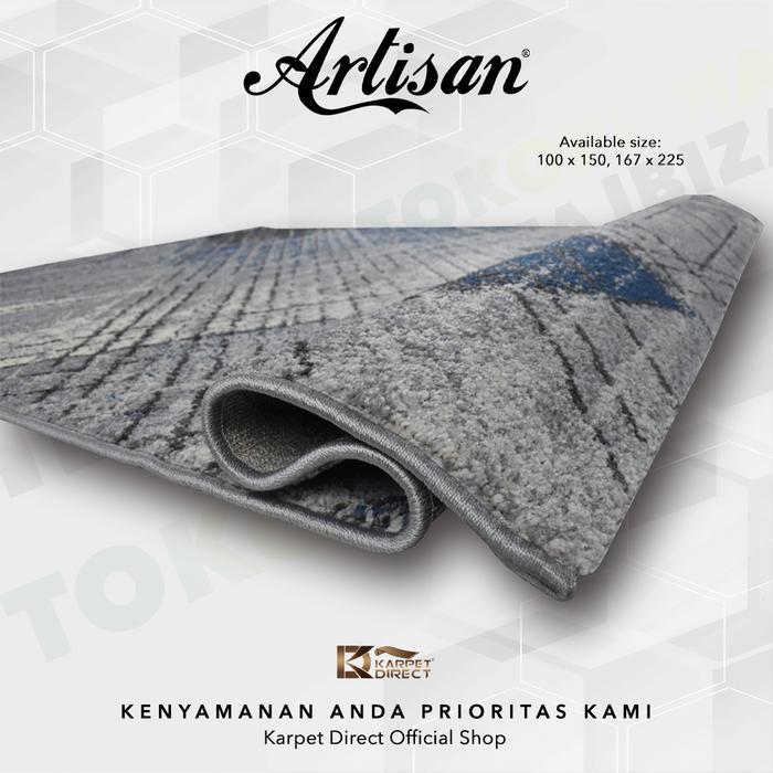 [Karpet Direct] Ibiza Karpet (Biru) 100x150 cm - Kode 45-4591