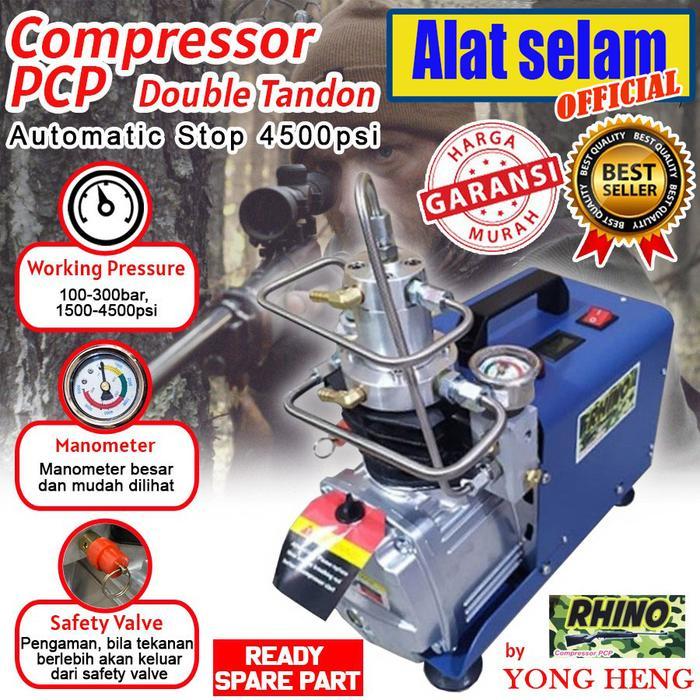 Denji Melody - Mini Compressor Kompresor Pompa Pcp Rhino Yong Heng Auto Stop 300Bar Terbaru !!!