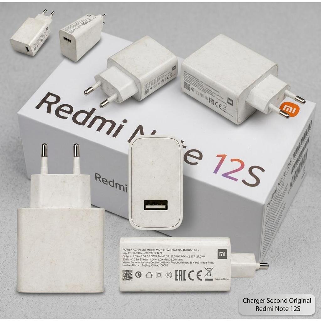 Charger HP Xiaomi MDY-11-EZ Original Second White Port Fast Charging 33W 11V 3A Redmi Note 12S