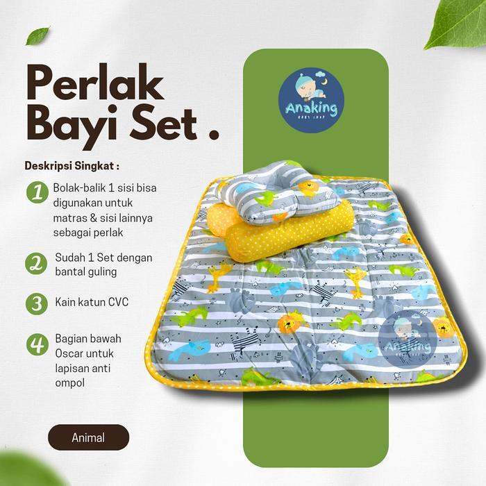 Perlak Bayi Waterproof Perlak Bayi Matras Waterproof Newborn Recommended Set Bantal Guling Alas