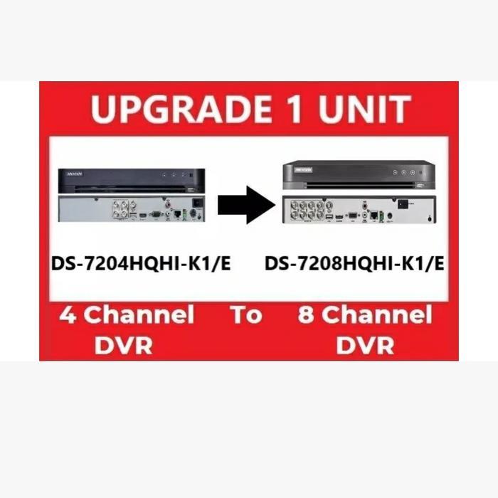 UPGRADE DVR HIKVISION 4CH TO 8CH
