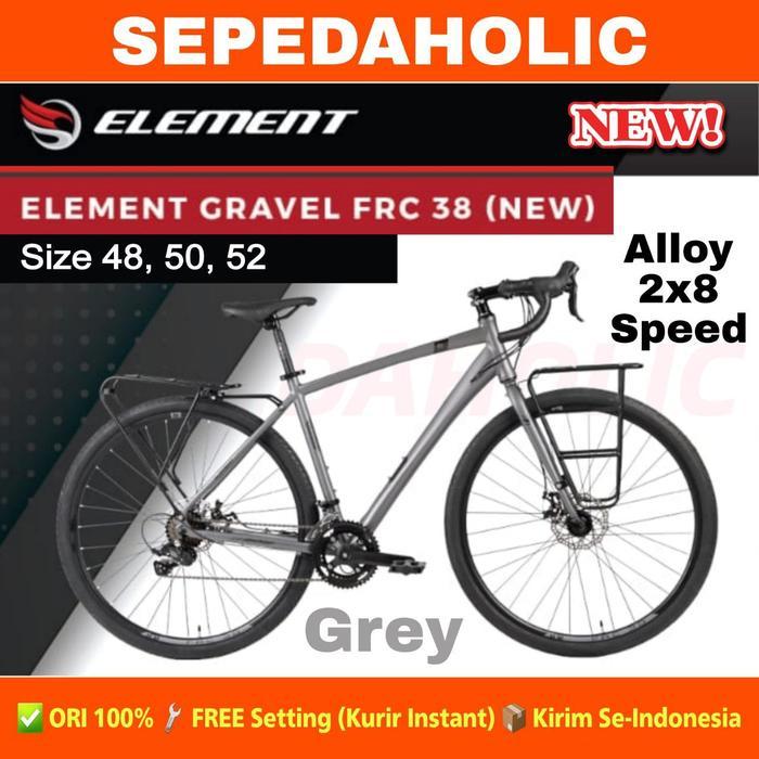 ELEMENT Sepeda Gravel FRC 38 NEW 2026 Alloy 2x8 Speed Rem Cakram Disc Garansi Resmi 5 Tahun Frame Al