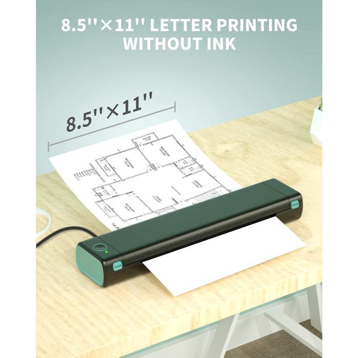 Promo Aimo M08F Printer Portable Thermal Printer A4 Hvs/Printer Tattoo Wireless Bluetooth Inkless