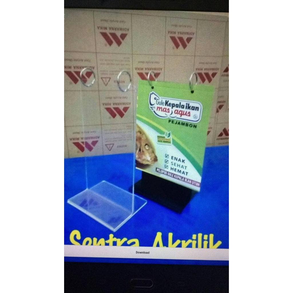 Tent Card Menu/ standing menu A5
