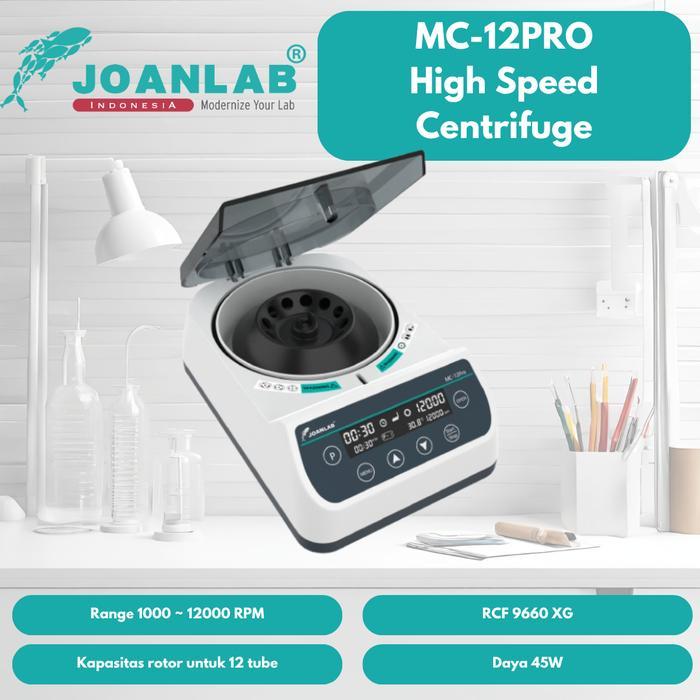 JOANLAB High Speed Centrifuge Mesin Sentrifugal Kecepatan Tinggi 10000/12000/14500 RPM MC10PRO/MC12P
