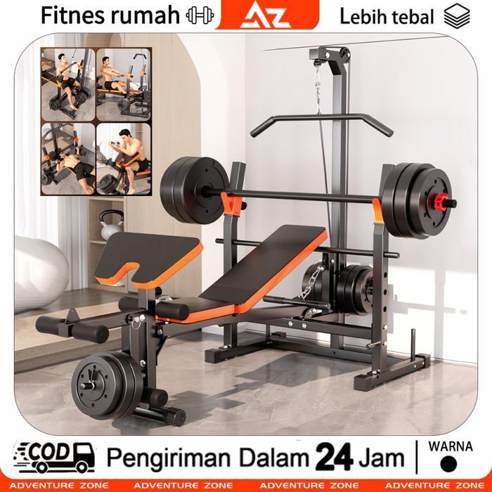 Alat Olahraga Fitness Bench Press Multifungsi Adjustable Multy Weight Fitness Bench Press