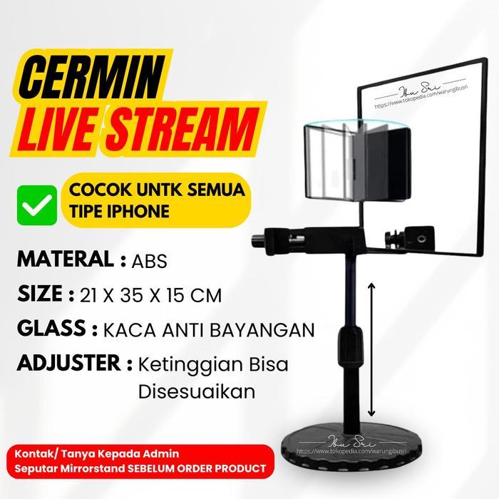 Terlaris Alat Dudukan Hp Mirror Stand HP X6Z Untuk Live Streaming Konten Kamera Belakang Dengan