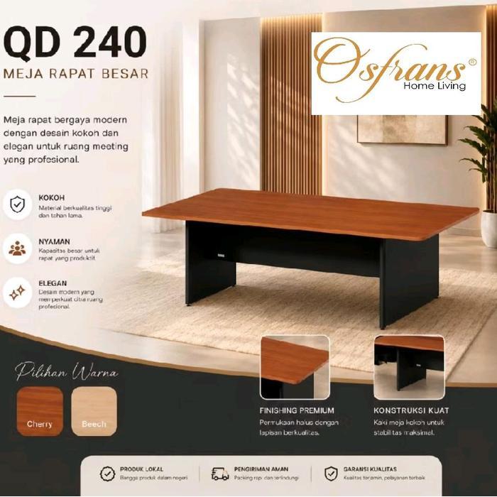ASLI MEJA RAPAT MEJA MEETING JUMBO BESAR QD240 QD180 QD120 QD 240 180 QD 40 READY STOCK