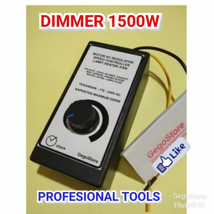 Dimmer Pengatur Kecepatan Kipas Angin Bor 1000W Ac220V Terlaris