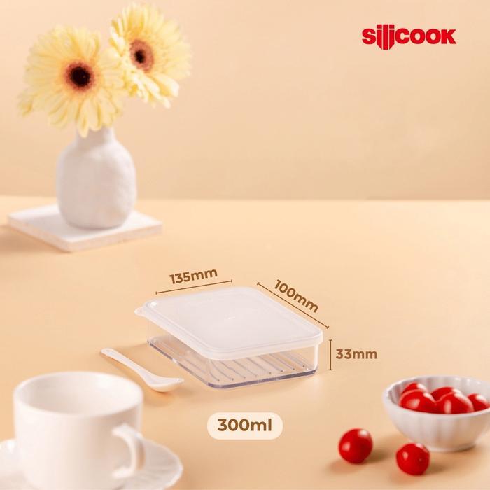 Silicook Food Container Flat 300Ml - Container Food