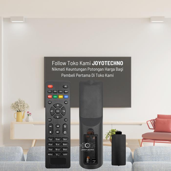 Premium Remote Remot Stb Matrix Apple Merah Hd Termurah Set Baterai Original