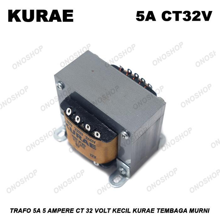 Trafo 5A 5 Ampere CT 32 Volt Kecil KURAE Tembaga Murni