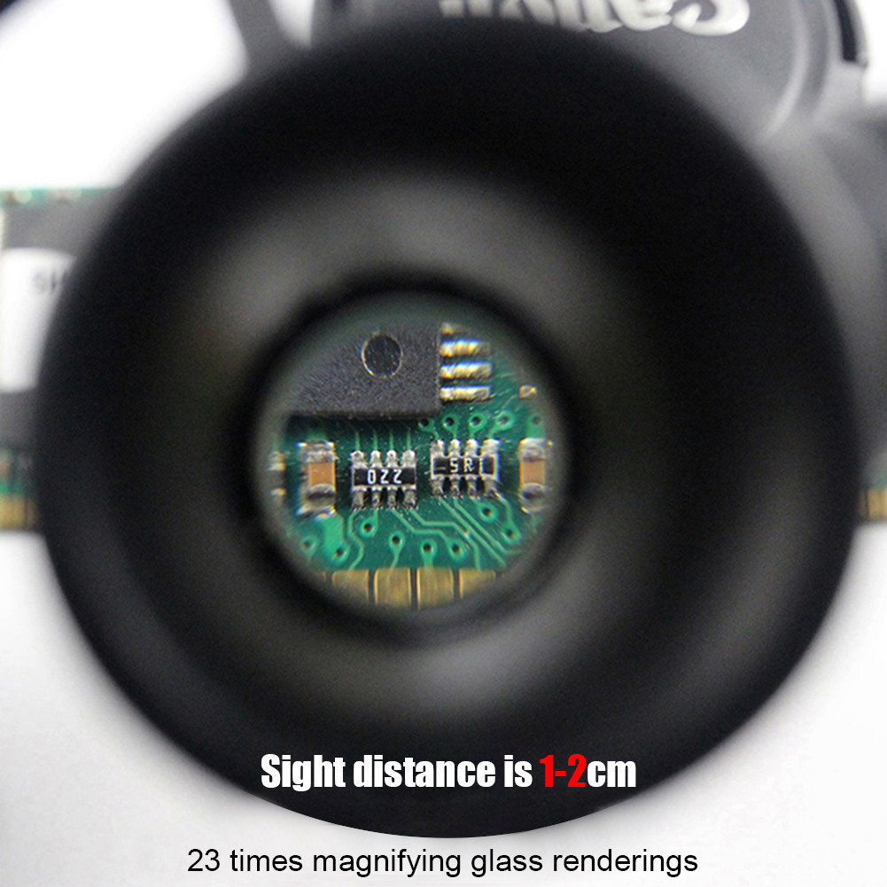 LED Magnifier Loupes 8X15X23X Lens Reading Repair Magnifying Eyewear LED Illuminated Magnifier Eye