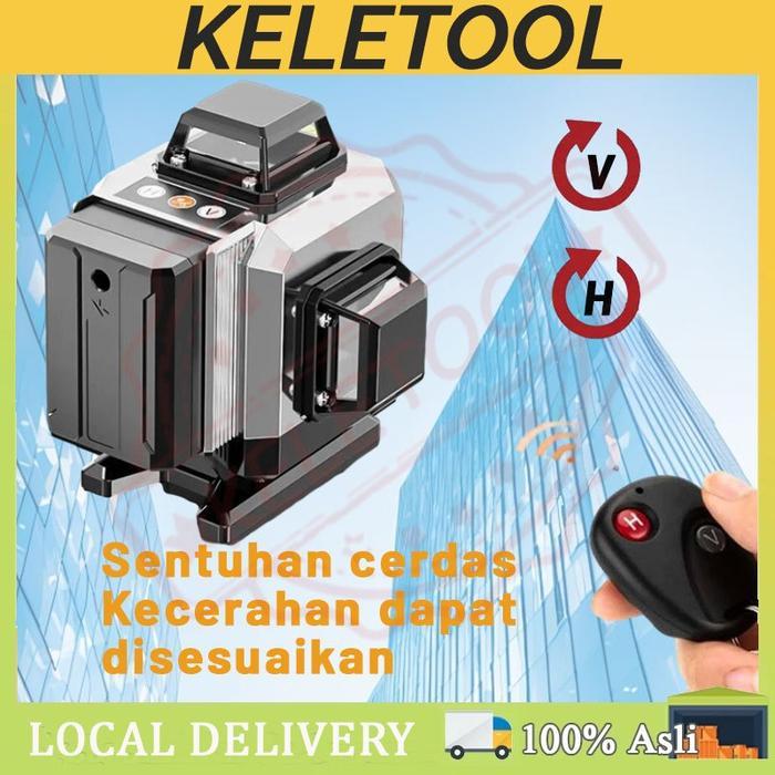 Laser Level 4D 16 Line Laser Auto Level Water Pas Laser Laser Bangunan Laser Keramik Alat Ukur Laser