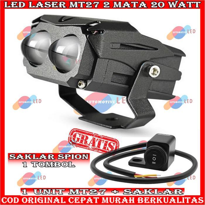 Promo Terlaris ORIGINAL LAMPU TEMBAK LASER MT27 20 WATT HIGH QUALITY LAMPU LED LASER MT27 2 WARNA