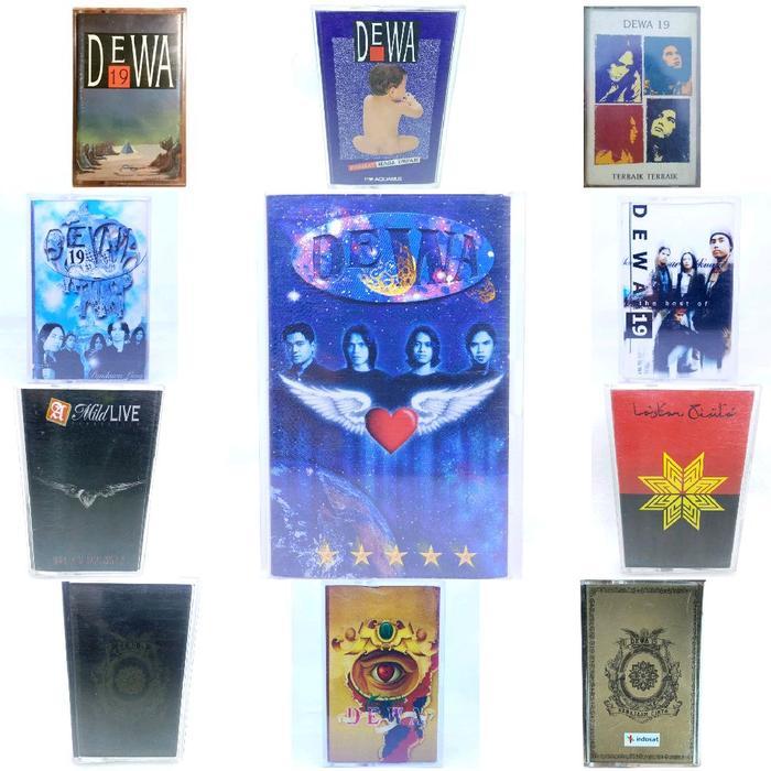 Promo Kaset Pita Dewa / Dewa 19 - Bintang 5 - Cintailah Cinta - Format Masa Depan - Pandawa Lima -