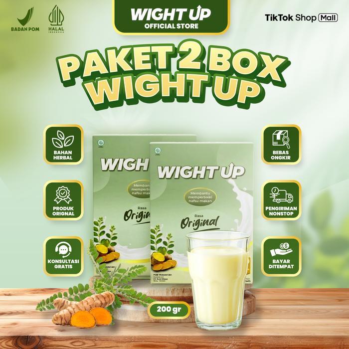 Susu Wight Up 2 Box - Susu Kambing Etawa, Temulawak Dan Menira - Membantu Memperbaiki Nafsu Makan