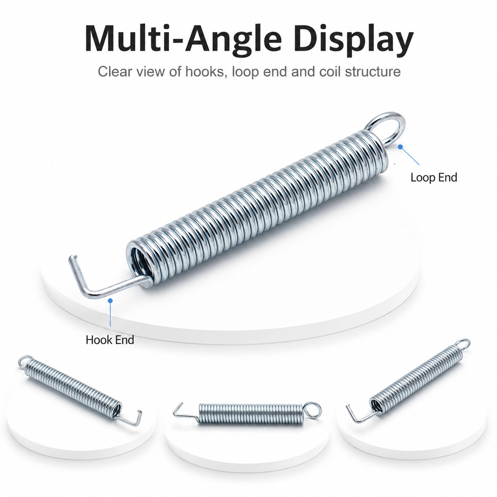 3612Pcs Electric Guitar Tremolo Bridge Springs Metal Tension Spring Set for Electric Guitar Tremolo
