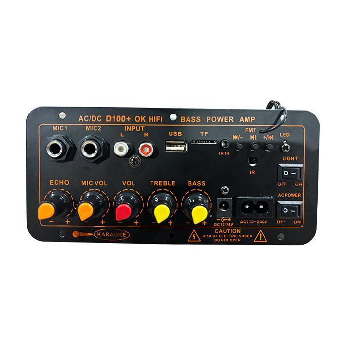 D100+ Amplifier Board Bluetooth 5.0 Subwoofer DIY 300W AC 220V 12V 24V Kit Mobil HIFI Amplifier