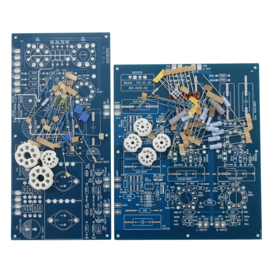 HiFi SP-10 6922 Tube Preamplifier Board PCB o Preamp Kit +Tube Power Supply Board PCB