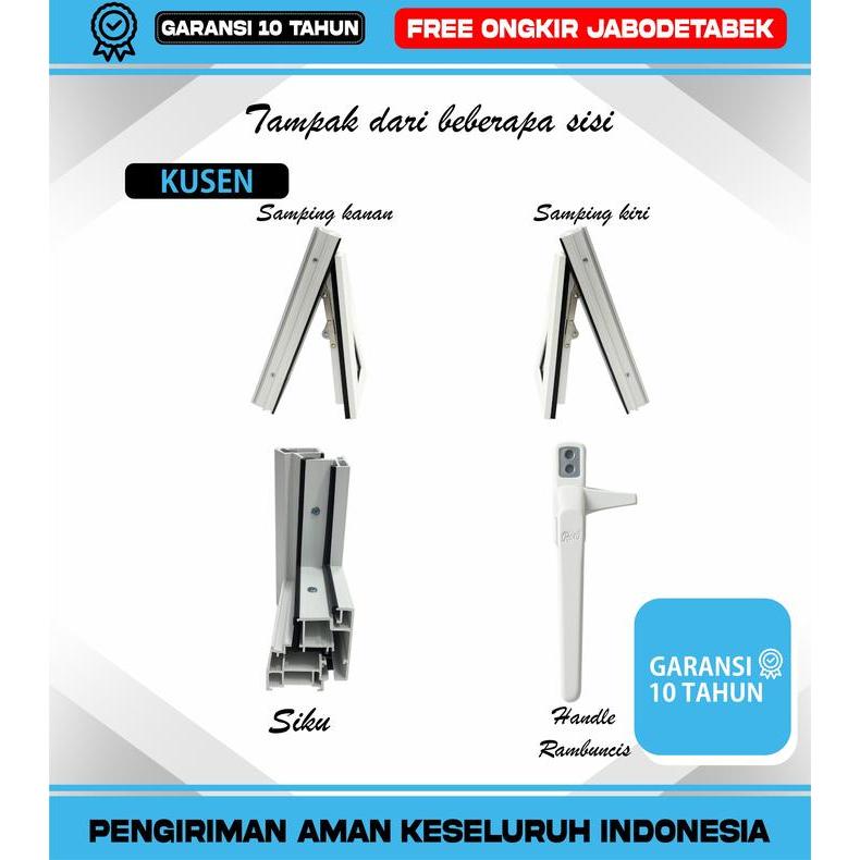 Jendela Boven Upvc Boven Kamar Jungkit Jendela Boven Minimalis Modern Ukuran Lebar 60 X Tinggi 40