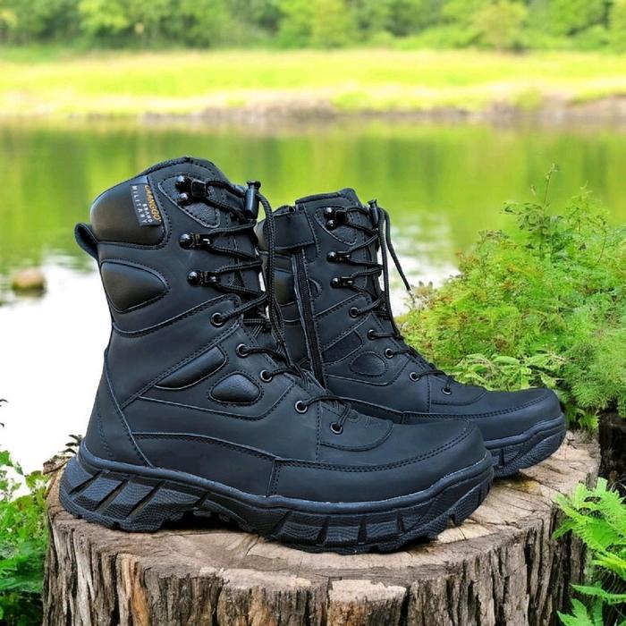 sepatu pdl tni polri venom terbaru tactical safety boots caanggo militery Karet Shoes