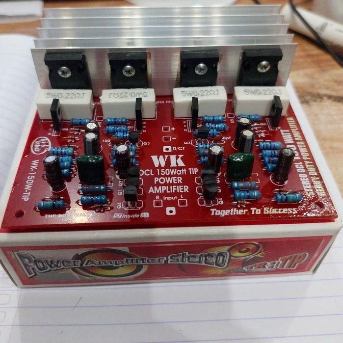 Driver Power Amplifier Stereo OCL 150w 150 watt lengkap TIP final ST Tip 2955 3055