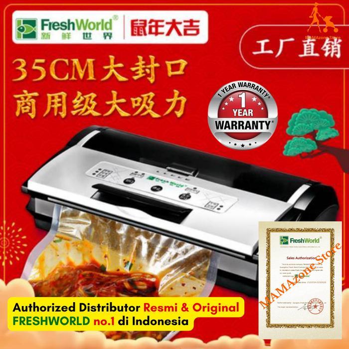 Breadshiiip- Freshworld Vacuum Sealer Fw3150 / Fw-3150 / Fw 3150, Moist/Dry Food, Fitur Lengkap,