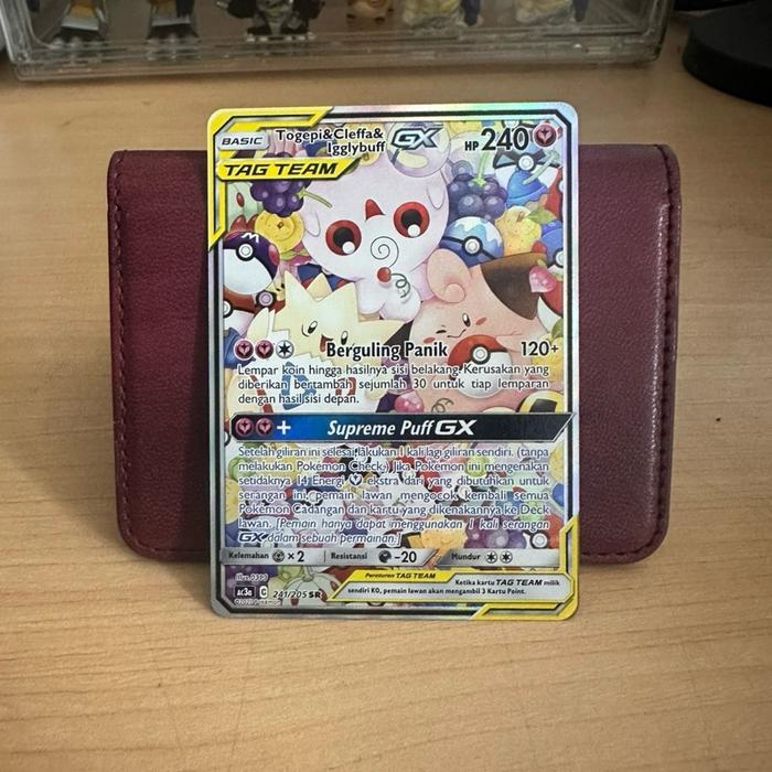 Togepi Cleffa Igglybuff GX SR AA Alternate Art SAR tag team full art Kartu Pokemon ac3a ac3b trainer