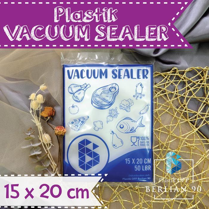 Plastik Vacum Sealer 15 X 20 Cm / Plastik Vakum Sealer Isi 50