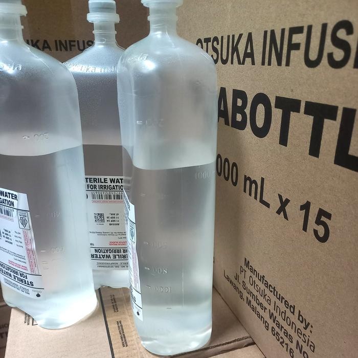 gwc5 Aquabidest 1 Liter / Wi 1000 Ml Otsuka / Water For Irrigation Otsuka Botol