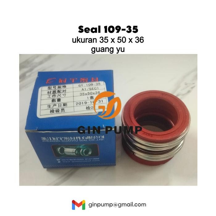 Mechanical Seal merek guang yu seal 109-35mm Sparepart pompa