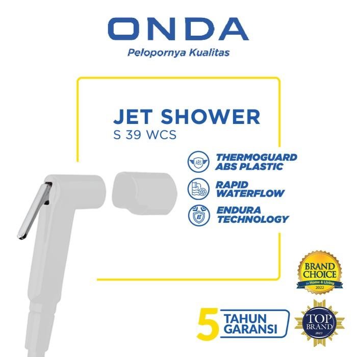 ONDA S 39 WCS Jet Shower Bidet Toilet Semprotan Duduk - Putih Elegan