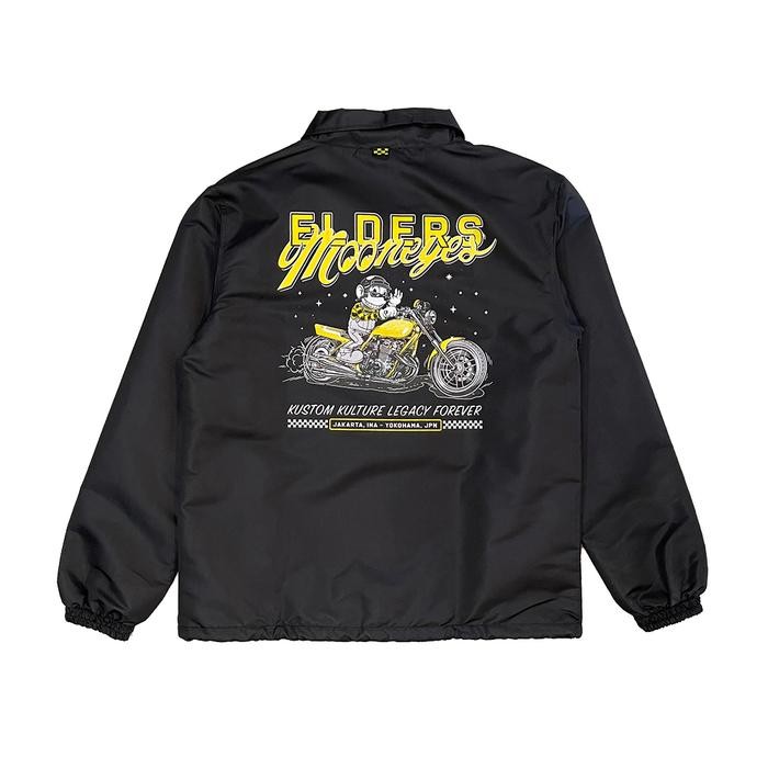 DISKON Coach Jacket "Elders Company X Moon eyes japan " Custom Bike READY STOCK