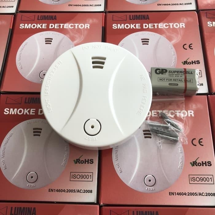 Smoke Detector Tanpa kabel LUMINA fire alarm/ Smoke Alarm Detector