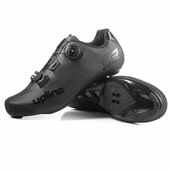 Sepatu Sepeda Roadbike Upline U2 Hitam Cleat Size 40,45 Termurah