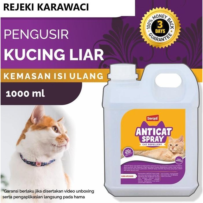 SEROXIL PENGUSIR KUCING BAB PUP SEMBARANGAN CAT REPELLENT 1 LITER