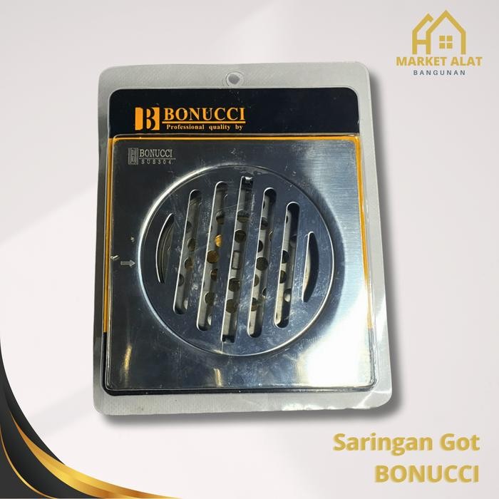New Saringan Got Kamar Mandi Stainless BONUCCI Kuningan Floor Drain
