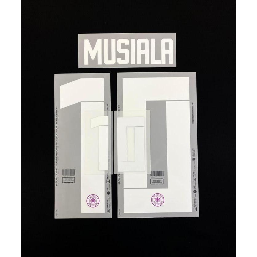 Nameset Jerman 2024 Away = MUSIALA (10). Original Nameset for Jersey.