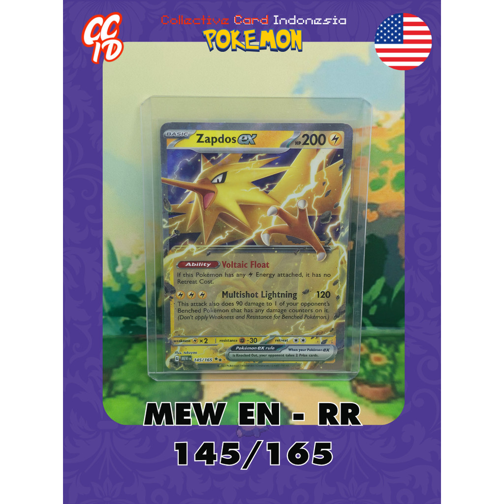 Zapdos EX RR | MEW EN 145/165 | takuyoa | Pokemon TCG English 151