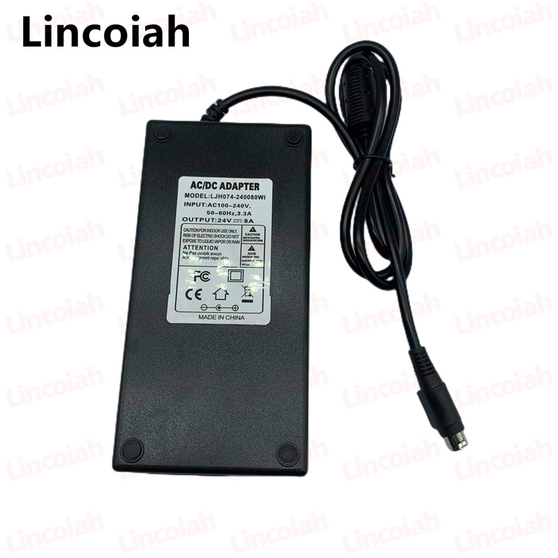 24V 7.5A 8A 180W 4PIN AC Adapter Power Supply Charger For Delta