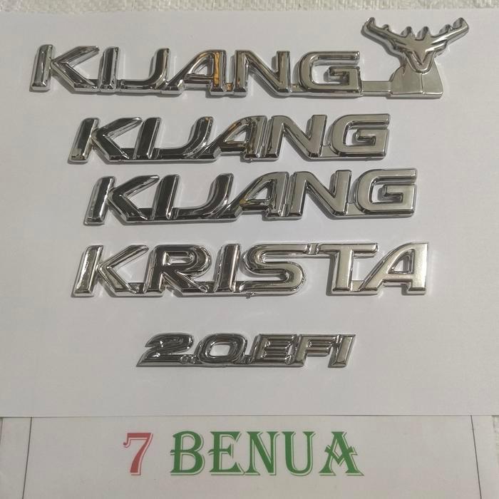 Emblem Kijang Krista 2.0Efi Chrome