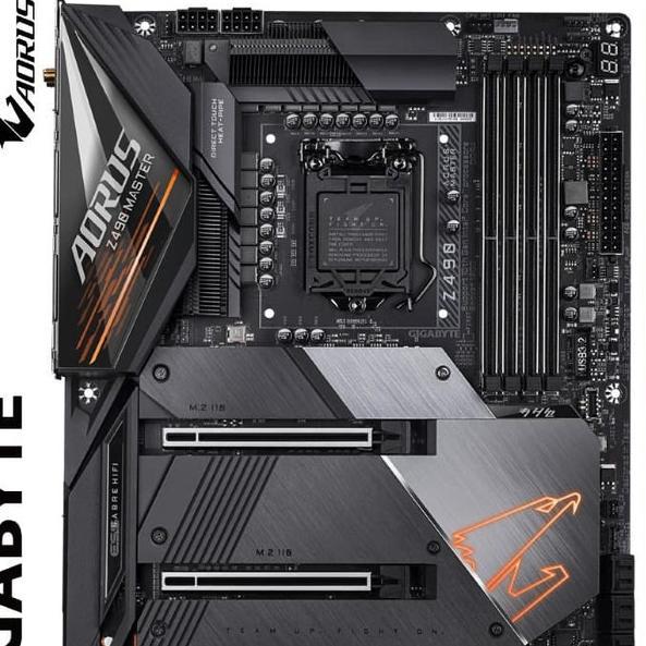 MOTHERBOARD GIGABYTE - Z490 AORUS MASTER COMET LAKE-S 1200 ATX TERMURAH