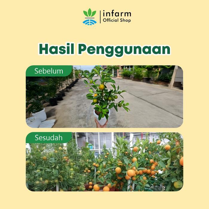 Infarm - Pupuk Infarm Buah Pupuk Organik Cair Tanaman Daun Sayur 500Ml Poc Kompos Infarm Organik