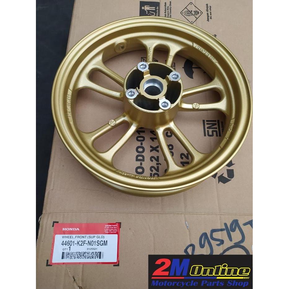 Mm Velg Cw Scoopy 2020 Depan Gold Ori Ahm 44601-K2F-N01Sgm