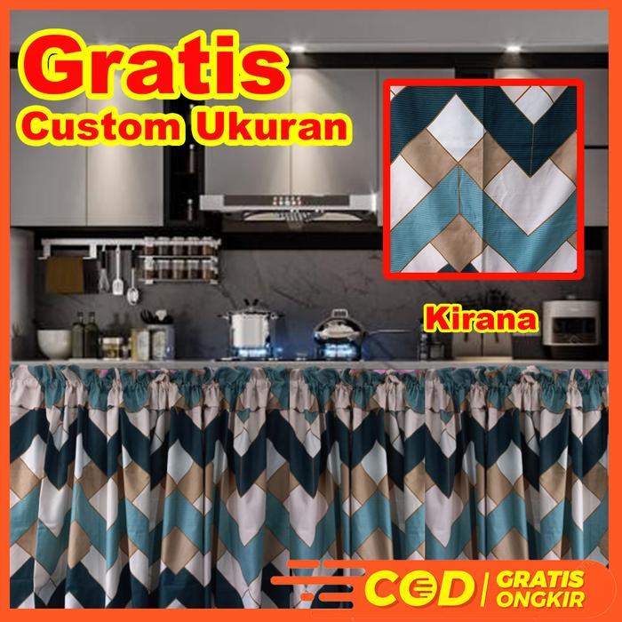 Gorden Kolong Dapur Hordeng Kolong Dapur Motif Amerta